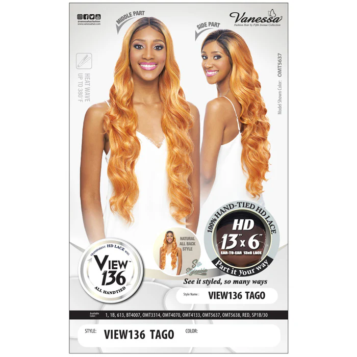 Vanessa View 136 HD 13x6 Lace Front Wig - VIEW136 TAGO - Image 4