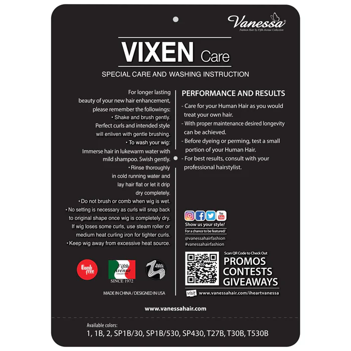Vanessa Vixen Human Hair Wig - HH RAHA - Image 5