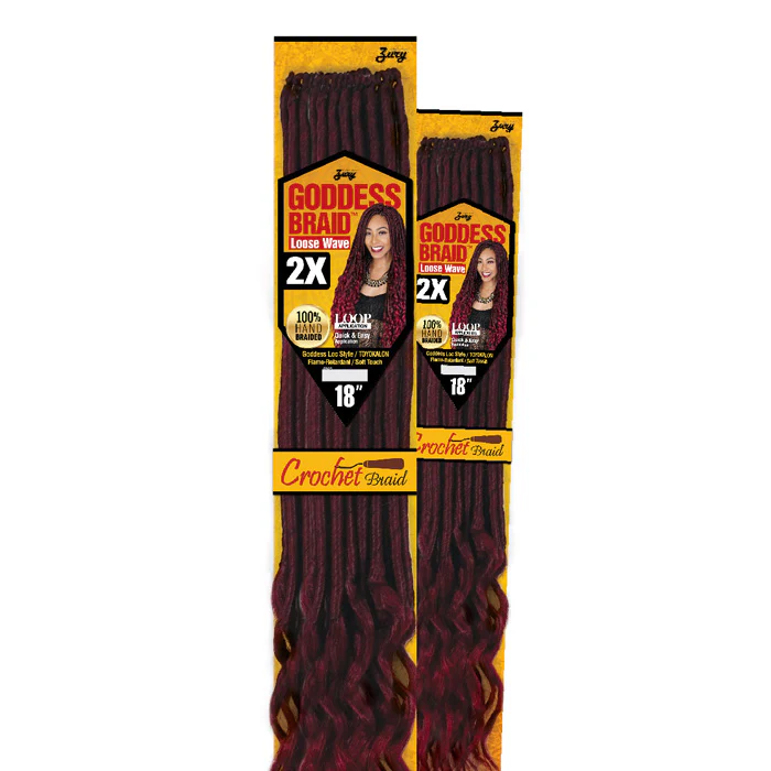 Zury 2X Goddess Braid Loop Crochet LOCS LOOSE WAVE 14 Inch - Image 4