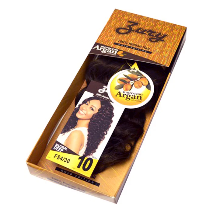 Zury Sis Gold Edition 100% Human Hair Weave - NATURAL DEEP 10-18" (Argan Oil Treated) - Image 2