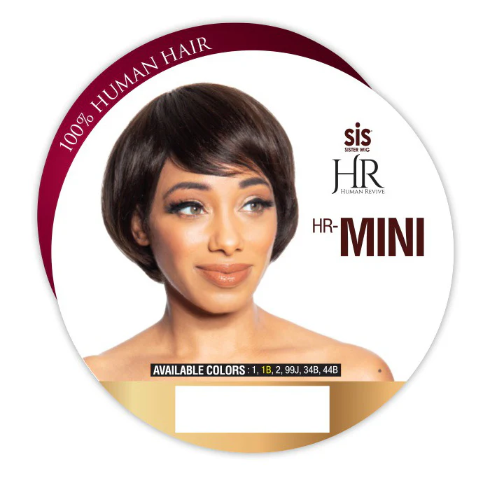Zury Sis Human Revive 100% Human Hair FULL Wig HR-MINI - Image 3