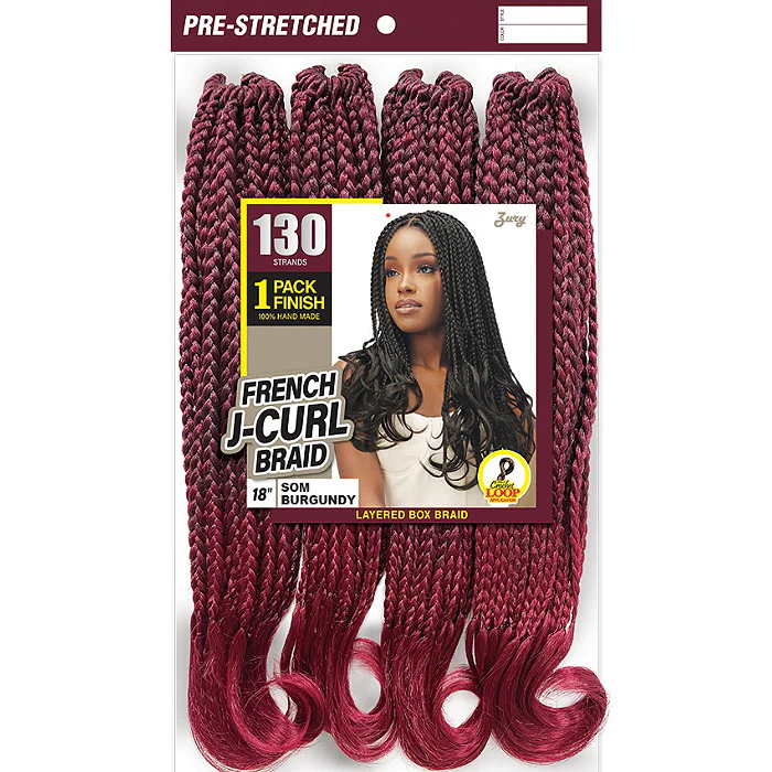 Zury Sis Loop Crochet Braids 100% Hand-Made - FRENCH J CURL BRAID 18" 130 STRANDS - Image 6