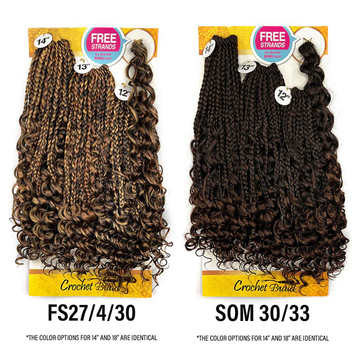 Zury Sis Loop Crochet Braids - V11 BOHO DEEP CURLY 14"16"18" - Image 5
