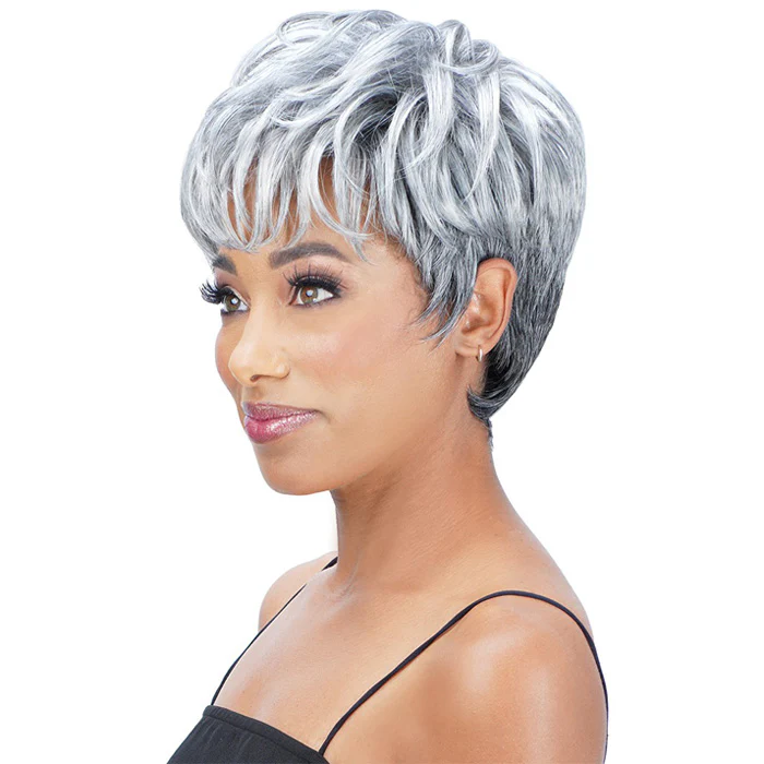 Zury Sis Ms.Wisdom Salt and Pepper Full Wig - WISDOM 203 - Image 4