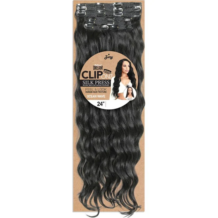 Zury Sis Natural Dream Clip On 7 Weaves - OCEAN WAVE 18/24" - Image 2