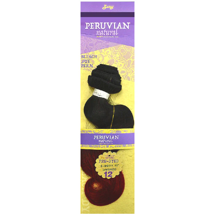 Zury Sis Peruvian Natural 100% Remy Human Hair Weave - S BODY 12-20" (Pre-Dyed)