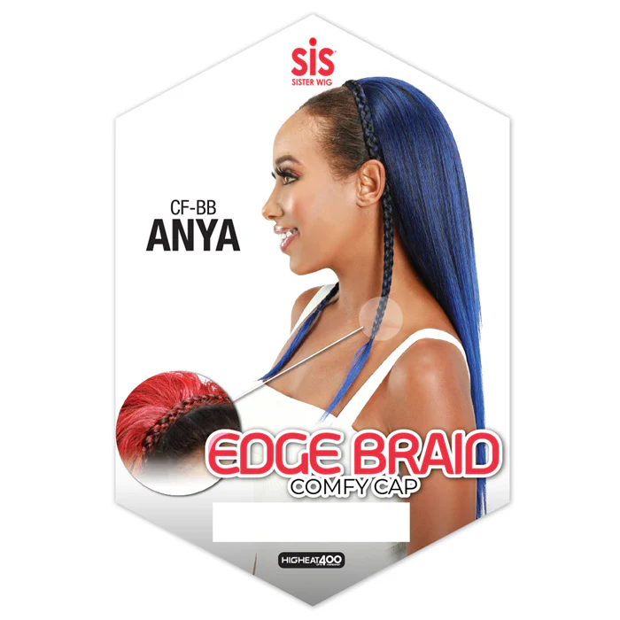 Zury Sis Synthetic Edge Braid Comfy Cap Half Wig - BB ANYA - Image 4